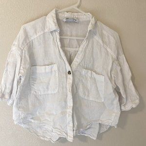 Zara Linen Overshirt